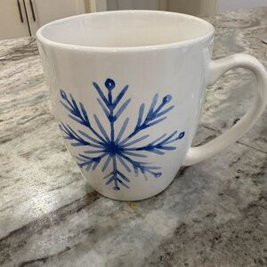 Blue Snowflake Mug